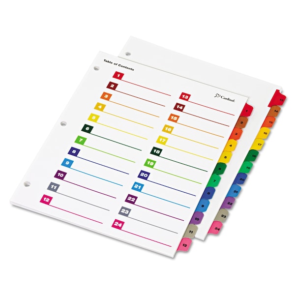 Divider,One Step,24Tab,Assorted